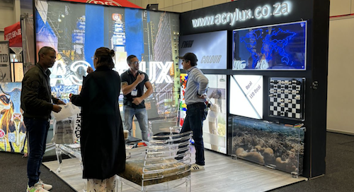 Edge Signage And Shopfitting Supplies Showcased Acrylic Solutions At Graphics, Print And Sign Cape Town Expo