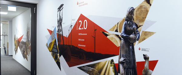 WallPress Demonstrating Vertical Wall Printing Solution At Graphics, Print And Sign Johannesburg Expo