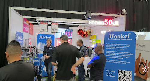Hookei SA Showcased New Floor Projector And Other Retail Solutions At Graphics, Print And Sign Expo