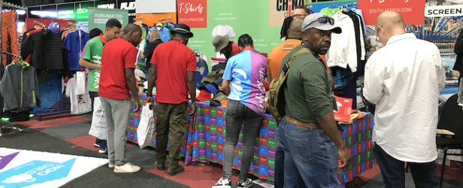 T-Shirts South Africa Exhibited Product Range At Graphics, Print And Sign